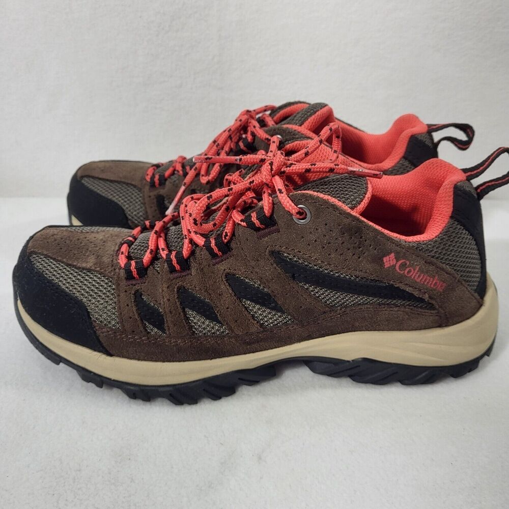 Columbia Women's Crestwood Hiking Shoe Brown And Pink Size 7